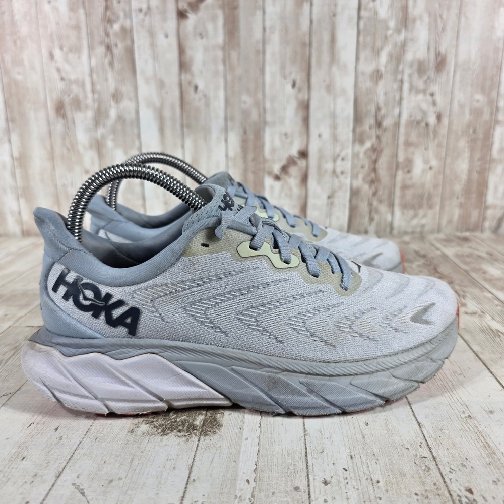 Hoka Arahi 6 Women 7B‎ Blue Grey Stability Running Shoes Sneakers 1123195